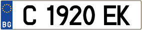 Trailer License Plate